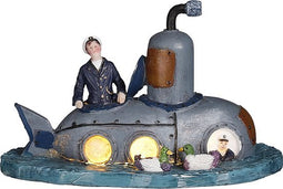 Luville - Submarine battery operated - l16xb8xh10cm - Kersthuisjes & Kerstdorpen