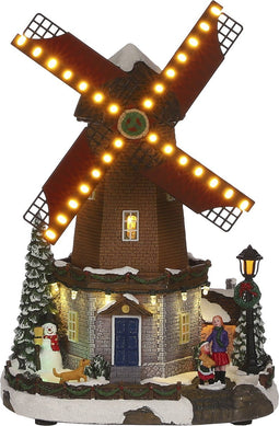 Luville - Windmill battery operated - Kersthuisjes & Kerstdorpen