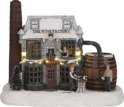 Luville - Wine factory battery operated - Kersthuisjes & Kerstdorpen