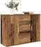 vidaXL - Dressoir - 90x29,5x65 - cm - bewerkt - hout - oud - houtkleurig