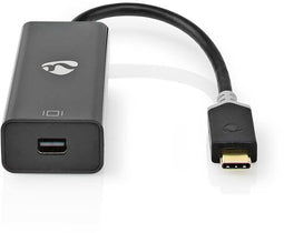 Nedis CCBW64452AT02 - USB C naar Mini DisplayPort Adapter - 20cm - Grijs
