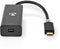 Nedis CCBW64452AT02 - USB C naar Mini DisplayPort Adapter - 20cm - Grijs