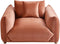 LUVOS - Fauteuil - Goudbruin - Fluweel