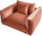 LUVOS - Fauteuil - Goudbruin - Fluweel