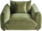 LUVOS - Fauteuil - Groen - Fluweel