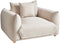 LUVOS - Fauteuil - Lichtbeige - Stof