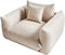 LUVOS - Fauteuil - Lichtbeige - Stof