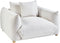 LUVOS - Fauteuil - Off-white - Stof