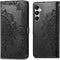 iMoshion Hoesje Geschikt voor Samsung Galaxy A35 Hoesje Met Pasjeshouder - iMoshion Mandala Bookcase - Zwart