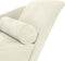 vidaXL - Chaise - longue - met - kussens - fluweel - crèmekleurig