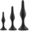Luxe - Anaalplug set 3 afmetingen - Zwart
