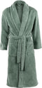 Luxe badjas - unisex - s/m - Groen - Pluche - Extra Zacht