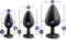 Luxe Bling anaalplug set - Rood