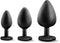 Luxe Bling anaalplug set - Rood