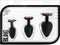 Luxe Bling anaalplug set - Rood