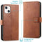 Luxe Bookcase iPhone 13 - Bruin