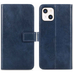 Luxe Bookcase iPhone 13 Mini - Donkerblauw
