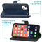 Luxe Bookcase iPhone 13 Mini - Donkerblauw