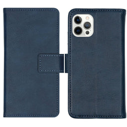 Luxe Bookcase voor de iPhone 12 Pro Max - Donkerblauw
