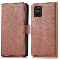 Luxe Bookcase voor de Motorola Edge 30 Neo - Bruin