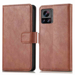 Luxe Bookcase voor de Motorola Edge 30 Ultra - Bruin