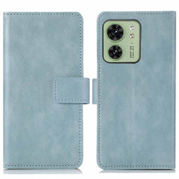 Luxe Bookcase voor de Motorola Edge 40 - Lichtblauw