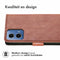 Luxe Bookcase voor de Motorola Moto G34 - Bruin