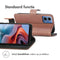 Luxe Bookcase voor de Motorola Moto G34 - Bruin