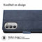 Luxe Bookcase voor de Motorola Moto G53 - Donkerblauw