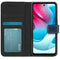 Luxe Bookcase voor de Motorola Moto G60s - Donkerblauw