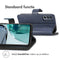 Luxe Bookcase voor de Motorola Moto G62 - Donkerblauw