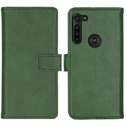 Luxe Bookcase voor de Motorola Moto G8 Power - Groen
