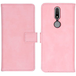 Luxe Bookcase voor de Nokia 2.4 - Roze