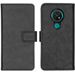 Luxe Bookcase voor de Nokia 6.2 / Nokia 7.2 - Zwart