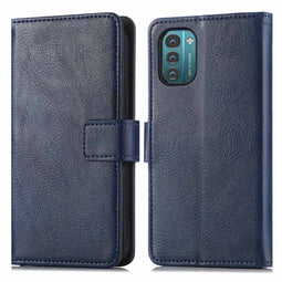 Luxe Bookcase voor de Nokia G11 / G21 - Donkerblauw