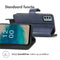 Luxe Bookcase voor de Nokia G22 - Donkerblauw