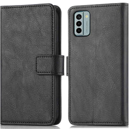 Luxe Bookcase voor de Nokia G22 - Zwart