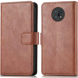 Luxe Bookcase voor de Nokia G50 - Bruin
