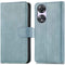 Luxe Bookcase voor de Oppo A78 - Lichtblauw