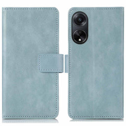Luxe Bookcase voor de Oppo A98 - Lichtblauw