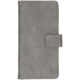 Luxe Bookcase voor de Samsung Galaxy A01 - Grijs