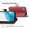 Luxe Bookcase voor de Samsung Galaxy A54 (5G) - Rood