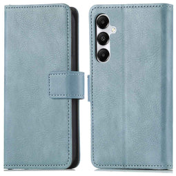 Luxe Bookcase voor de Samsung Galaxy A55- Lichtblauw