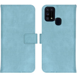 Luxe Bookcase voor de Samsung Galaxy M31 - Lichtblauw