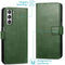 Luxe Bookcase voor de Samsung Galaxy S21 FE - Groen