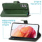 Luxe Bookcase voor de Samsung Galaxy S21 FE - Groen