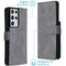 Luxe Bookcase voor de Samsung Galaxy S21 Ultra - Grijs
