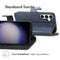 Luxe Bookcase voor de Samsung Galaxy S23 FE - Donkerblauw