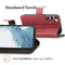 Luxe Bookcase voor de Samsung Galaxy S23 - Rood