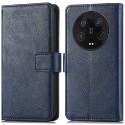 Luxe Bookcase voor de Xiaomi 13 Ultra - Donkerblauw